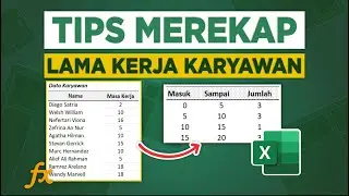 merekap lama kerja karyawan #dataanalysis #shorts #bengkelexcel