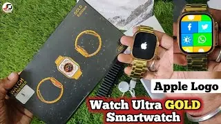 Watch Ultra Gold Smartwatch Apple logo smart watch | Gold edition Ultra Watch