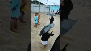Pumapasok kapaba kapag ganito na kataas Ang baha?//Only in the Philippines//Typhoon Carina//Cainta