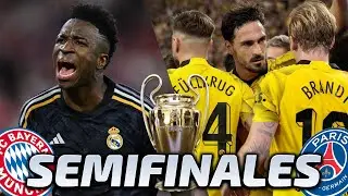 QUÉ EQUIPOS JUGARÁN LA FINAL?... | SEMIFINALES UEFA CHAMPIONS LEAGUE 2024