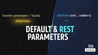 053 Default Parameters & Rest Parameters in JavaScript | ES6 Tutorial for Beginners