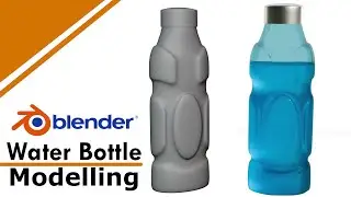 Blender 4.1 - water bottle modelling in blender