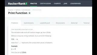 Python | Print Function | Hackerrank Solution