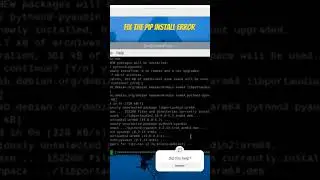 Fix the pip install error 