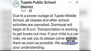 Too much rainfall caused power outage at Tupelo Middle School, forced early dismissal