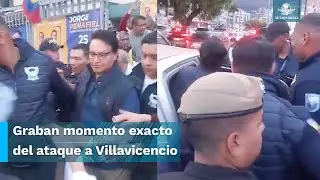 Graban momento exacto del asesinato de Fernando Villavicencio, candidato a la presidencia de Ecuado