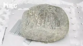 Laser marking machine 3d relief deep engraving on stone
