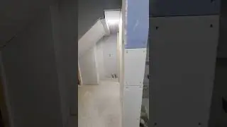 Drywall is hung.