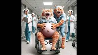 The cat is about to become a mother and is admitted to the current hospital #cat #shortsfeed#shorts