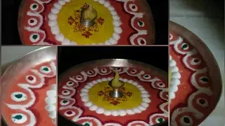 Instant decorative puja thali...