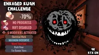 ENRAGED RUSH Challenge DOORS (4K RTX ON) ROBLOX FULL Walkthrough