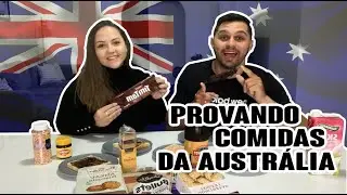 PROVANDO COMIDAS TÍPICAS DA AUSTRÁLIA - Comemos carne de cangurú e timtam com leite