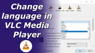 Change language in VLC Media Player | Language settings in VLC
