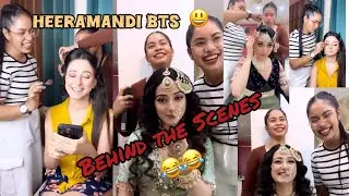 Heeramandi BTS 😍❤️Gorgeous Meghranjani Ba💕 #makeup #hairstyle #heeramandi #bridalmakeup