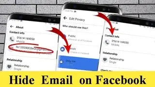 How to hide email on facebook - Full  Guide