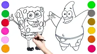 Easy Sponge Bob & Patrick drawing #drawing #shorts