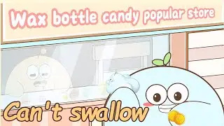🍬Guys, you can't swallow Wax Bottle Candies😮#snacks #candy