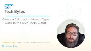 Tutorial - Create a Calculation View of Type Cube in the SAP HANA Cloud