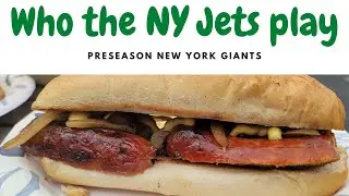 Tailgate grilled hot sausage LET GO JETS!!!
