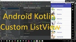 Android Kotlin - Custom ListView With Image And Text