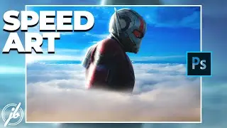 ANT IN THE CLOUDS | PHOTOSHOP SPEED ART