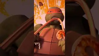 Mikey defeats Pizza Face by EATING him! 🍕 | Teenage Mutant Ninja Turtles #shorts