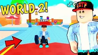I OPENED WORLD 2! PUSH SIMULATOR ROBLOX