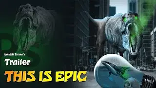 The Sci-fi Jurassic Concept | Photoshop Art | Official Trailer | Harshit Tamta 