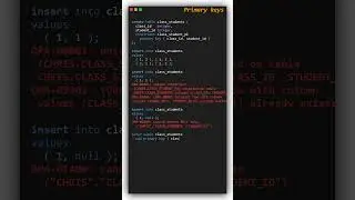 How to create primary keys