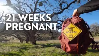 Mountain biking at 5 months pregnant! 😛