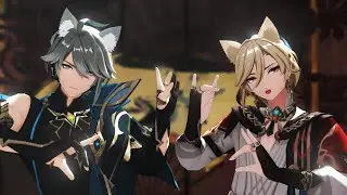 【MMD原神Genshin Impact】キスキツネ【アルハイゼン/カーヴェ】