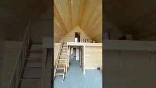 Обзор амбарного каркасного дома