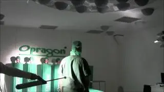 See how Opragon sweeps bacteria down and away from patient