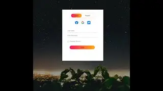 Create a Login and Registration Form Using HTML/CSS/JavaScript - Tutorial