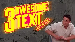 3 AWESOME Text Effects you (PROBABLY) don't know! Easy Photoshop Tutorial