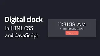 Digital clock in javascript