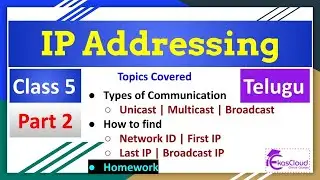 IP Addressing Part 2| Class 5 | Huzefa | Telugu