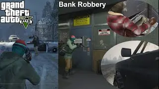 BANK ROBBERY IN GTA 5---FIRST MISSION