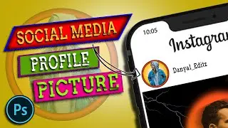 How To Create Profile Picture Tutorial in Photoshop. 