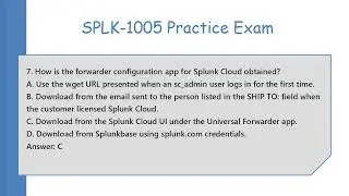 [Updated] SPLK-1005 Splunk Cloud Certified Admin Practice Exam