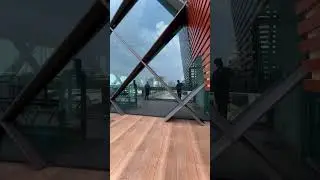 Glass Curtain Wall with 3D Design Curved Aerofoil Louver using Aluminum Perforated Panel (AP).