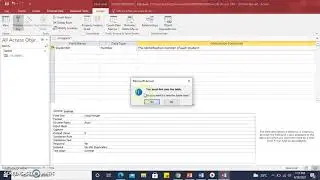 Create a Database using Microsoft Access (2016)