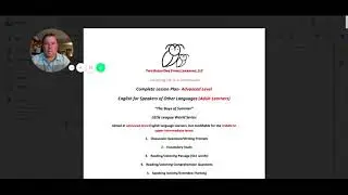 Complete Lesson Plan-  (Deluxe Version)  English for Adult Learners,  Advanced Level