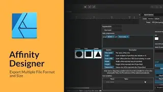 Affinity Designer - Batch Export Multiple Size and Format File