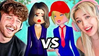 Celebrity Costume BATTLE vs CAYLUS in Dress to Impress