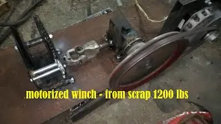 motorized winch for lifting weights
