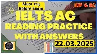 IELTS Reading practice test 2025 With Answers | 22.03.2025 | IELTS Reading Practice Test