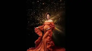 Golden Stardust Bokeh Digital Backdrop Photography Background Maternity Overlay Photoshop Composite
