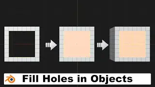Fill Holes in Mesh with Grid Fill/Blender Tutorial