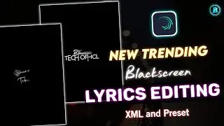 Trending Backscreen lyrics video editing in Alight motion | XML and Preset | alight motion tutorial